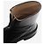 The row Botas de cuero negras con cremallera frontal - size EU 39 (UK 6) Negro - vista 6