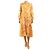 Zimmermann Vestido de lino estampado de estrellas amarillas - size UK 12 Amarillo
