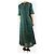 Autre Marque Abito maxi in lino ricamato verde - size - vista 2