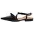 Ganni Décolleté slingback nere con dettaglio fiocco - size EU 37 Nero