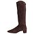 Aquazzura Botas altas de gamuza marrón - talla EU 41.5 Castaño