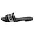 Autre Marque Ciabatte Dway con cristalli nere - size EU 37 Nero