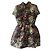 Vestido corto de seda jacquard floral Valentino Multicolor Burdeos Verde oscuro - vista 2