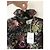 Vestido corto de seda jacquard floral Valentino Multicolor Burdeos Verde oscuro - vista 3