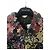Vestido corto de seda jacquard floral Valentino Multicolor Burdeos Verde oscuro - vista 4