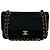 Borsa a tracolla Chanel Matelassé Coco Mark Double Flap Nero