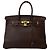 Hermès Borsa Tote Hermes Birkin 35 in pelle Veau Gulliver Marrone