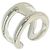 Ring Hermès Anillo banda Hermes Osmos GM Plata
