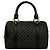 Triomphe Céline Celine Macadam Blazon Pattern Mini Boston Bag Brown Black - view 3