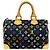 Borsa a mano Louis Vuitton Speedy 30 Monogram Multicolor in pelle Nero - vista 3