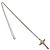 Autre Marque Collana Croce Tiffany Vintage Signature Argento D'oro