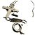 Autre Marque Collana Croce Tiffany Vintage Signature Argento D'oro - vista 3