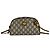 Mini borsa a tracolla in pelle con motivo logo GUCCI Marrone