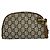 Mini borsa a tracolla in pelle con motivo logo GUCCI Marrone - vista 3