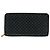 Cartera Zippy Louis Vuitton Nanogram de piel Negro