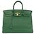 Hermès Borsa a mano Hermes Birkin 40 in pelle Courchevel Verde
