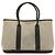 Hermès Borsa Tote Hermes Garden PM con nastro Bolduc Marrone Nero Bianco