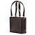 Chanel Chocolate Bar Tote Bag aus Lackleder Braun - Ansicht 2