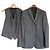 Corneliani Sakko und Weste Set aus Wolle & Seide Grau