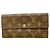 Louis Vuitton Monogram Portefeuille Sarah Long Wallet Marrone