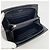 Portefeuille long bi-fold Chanel en cuir verni noir - vue 3