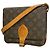 Borsa a tracolla Louis Vuitton Monogram Cartouchiere MM Marrone