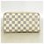 Cartera Larga Louis Vuitton Damier Azur Zippy Organizer Blanco - vista 10