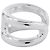 Ring Hermès Anello a Fascia Hermes Osmose PM Silver Band - vista 2