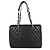 Borsa Tote Chanel Black Matelassé con catena Nero