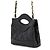 Borsa a tracolla Chanel Matelassé in pelle d'agnello Nero - vista 2