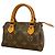 Louis Vuitton Monogram Mini Speedy Handtasche Braun