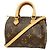 Louis Vuitton Monogram Nano Speedy Handtasche Braun