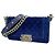 Borsa a tracolla Chanel Boy Chain in Navy Blu navy