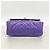 Timeless Borsa a tracolla Chanel in pelle d'agnello viola Porpora - vista 3