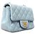 Sac à épaule Chanel Mini Matelassé avec chaîne Bleu clair - vue 2