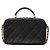 Borsa Vanity Chanel in pelle d'agnello matelassé nera Nero - vista 8