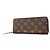 Louis Vuitton Monogram Portefeuille Clemence Long Wallet Fucsia