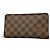 Louis Vuitton Damier Portemonnaie Zip Long Wallet in Ebene Damier ebene