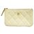 Monedero Chanel Matelassé de piel caviar Blanco