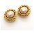 Pendientes de círculo chapados en oro Chanel Dorado - vista 2