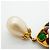 Spilla Chanel placcata oro con perla sintetica e Gripoix Gold Multicolore D'oro - vista 8