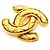 Broche Chanel Matelassé dorado - vista 2