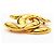Broche Chanel Matelassé dorado - vista 3