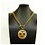 Colar Chanel Coco Mark Circle Dourado - vista 7