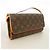 Borsa a tracolla Louis Vuitton Monogram Pochette Twin GM Marrone - vista 2
