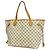 Borsa Tote Louis Vuitton Damier Azur Neverfull MM Bianco