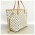 Borsa Tote Louis Vuitton Damier Azur Neverfull MM Bianco - vista 2