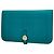 Hermès Cartera larga Hermes Dogon Swift Verde