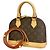 Louis Vuitton Alma BB Monogram Handtasche Braun