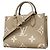 Louis Vuitton Monogram Empreinte Bicolor OnTheGo PM Handtasche Grau Roh